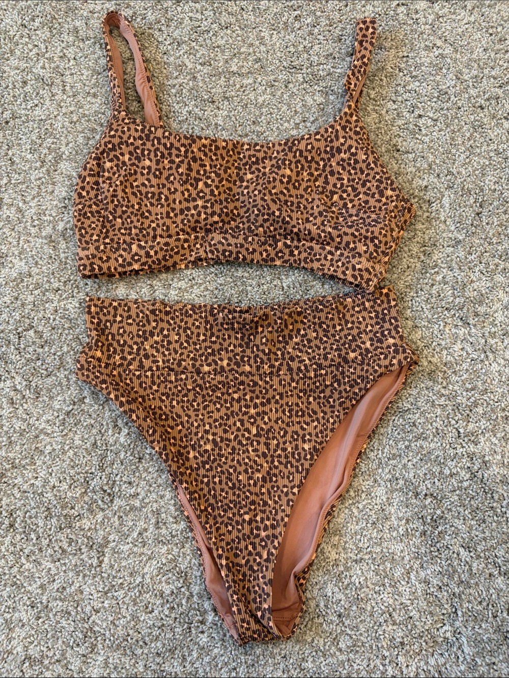 Aerie High-Waist Leopard Print Bikini